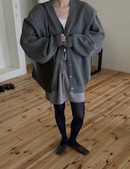 【新作5%OFF・3日間】Over-fit Cotton Cardigan_4colors