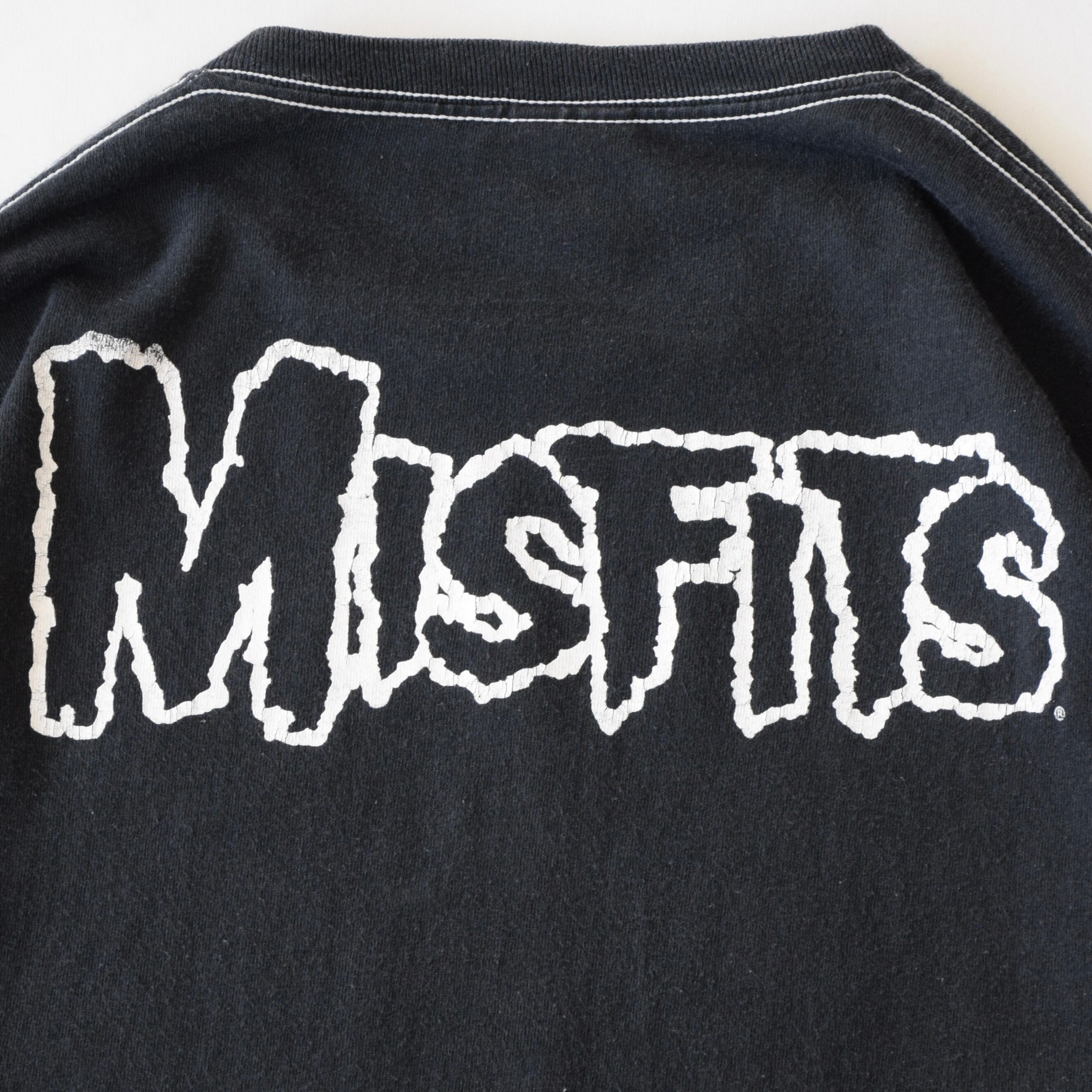 04 MISFITS Tシャツ バンド メンズ M ブラック ミスフィッツ 古着
