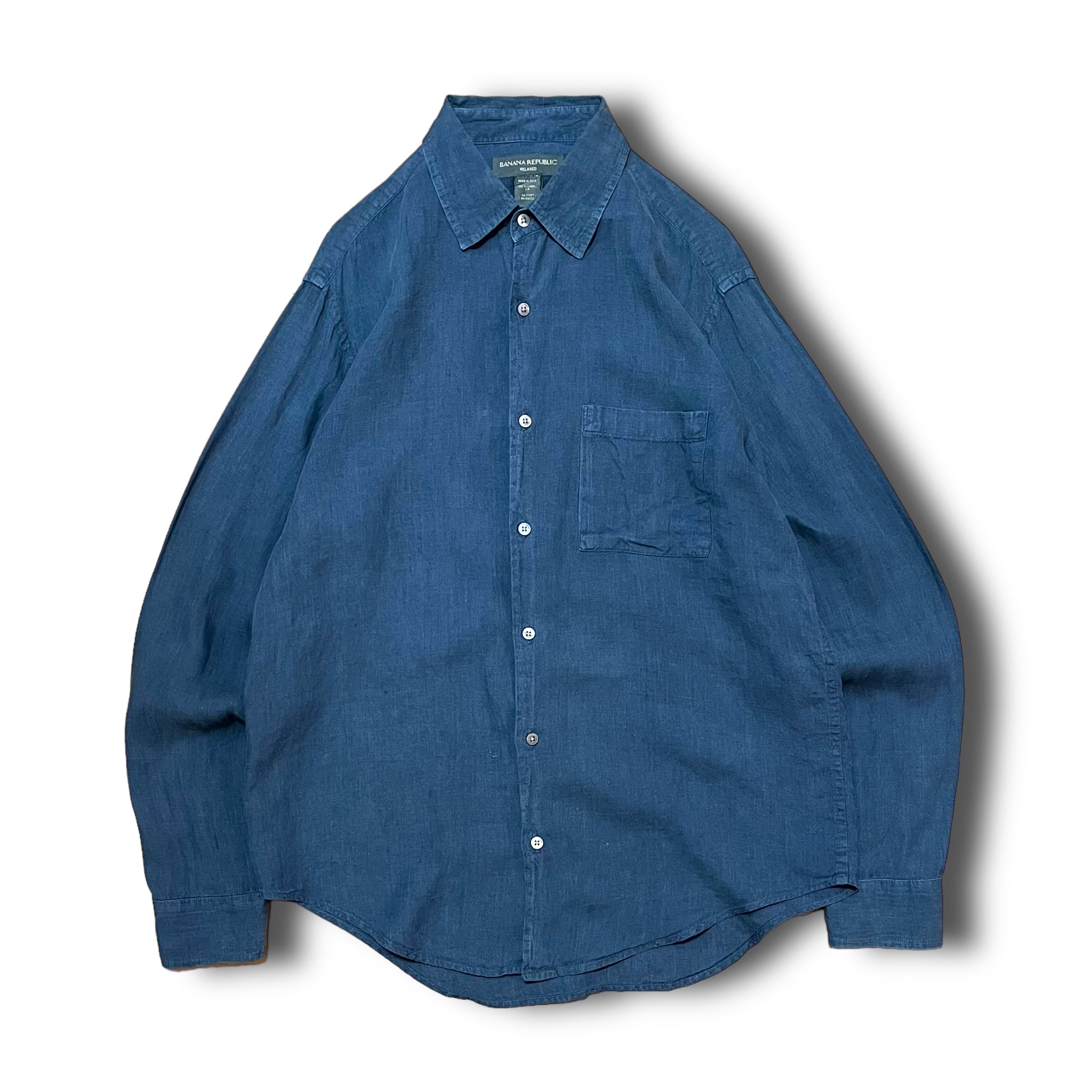 【BANANA REPUBLIC】ロングスリーブリネンシャツ