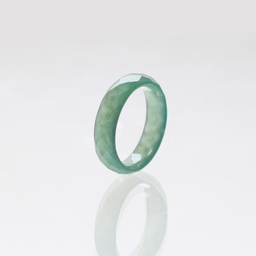 【9号】 Guatemala Cut 翡翠くり抜き甲丸リング A貨翡翠 jd_rg2409