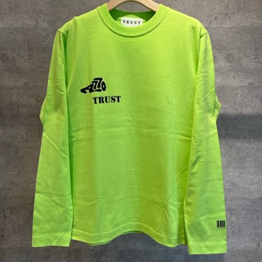 STONE  ロンT カットソー ライムグリーン イエロー ／ XL ライムグリーン】【アオキックスTRUSTコラボ】長袖 ロンT トップス