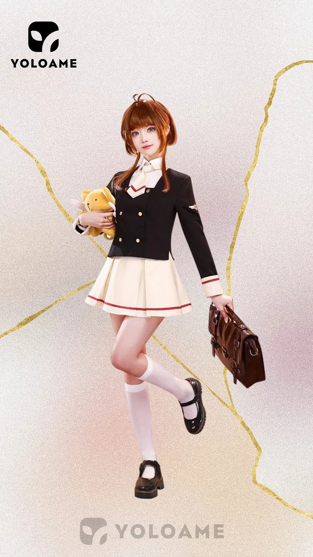 三分妄想 カードキャプターさくら 木之本桜  コスプレ 中学校制服セット 衣装