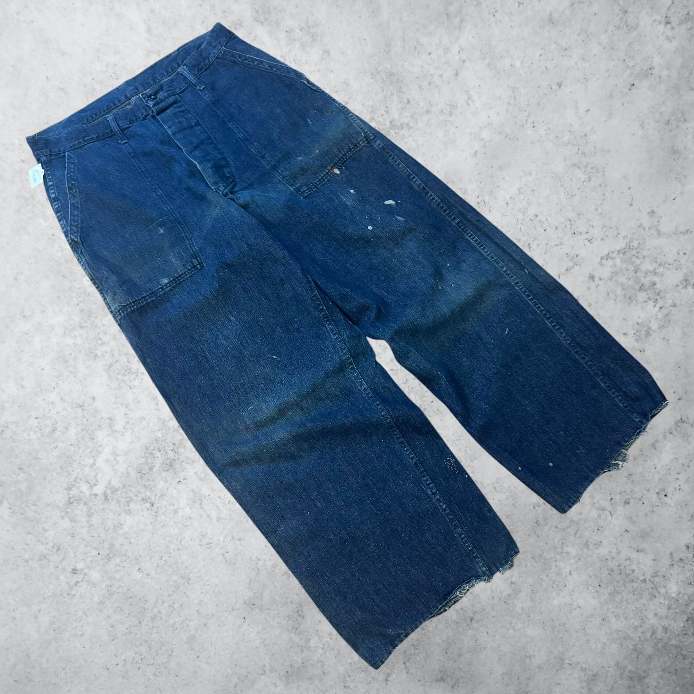 名作】40's U.S.Navy M-45 Denim Baker Pants | spike osu