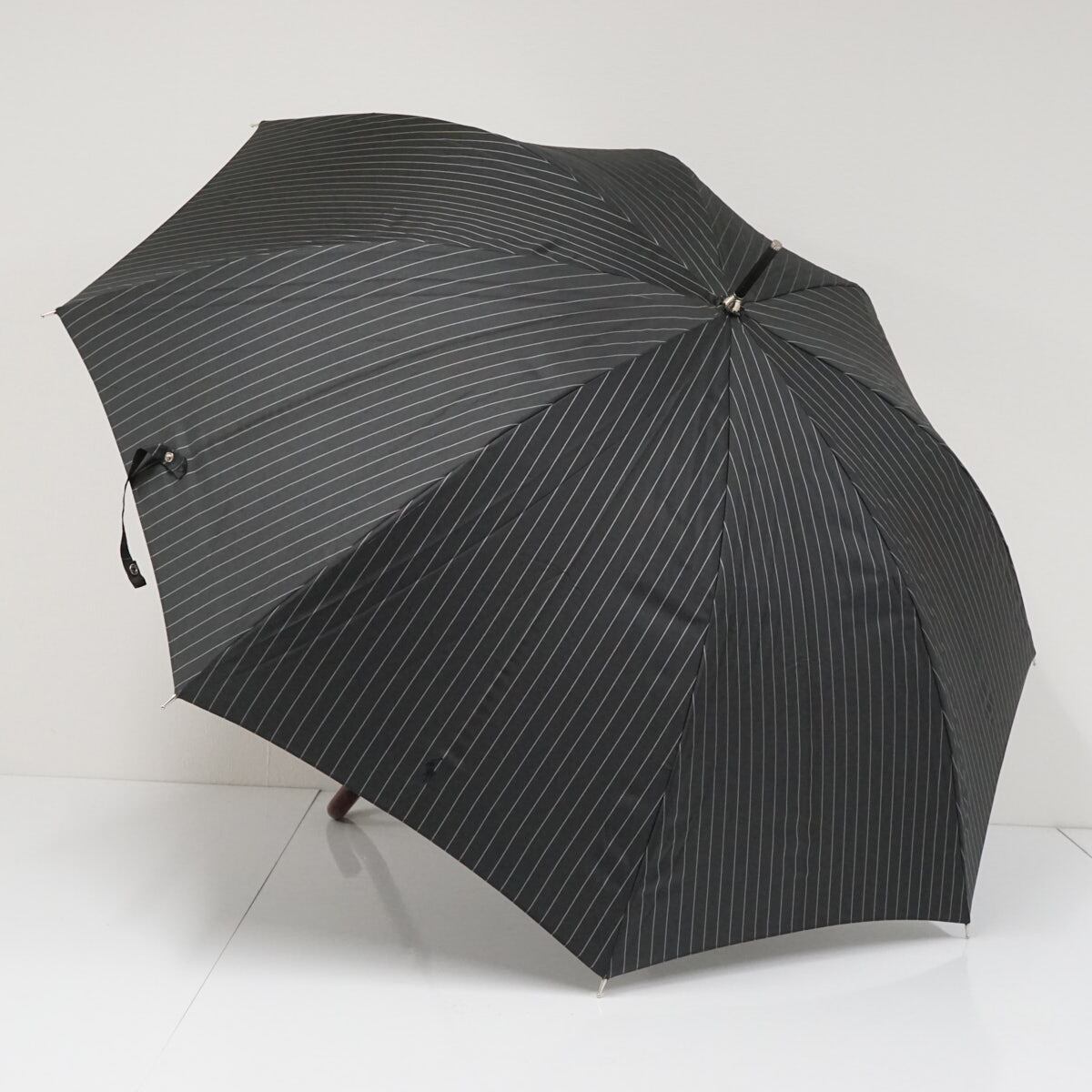 折りたたみ傘 前原光榮商店 USED品 無地 ブラウン×オレンジ 高級 日本