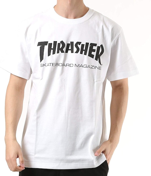 THRASHER(スラッシャー)  マグロゴ Tシャツ  ホワイト  TH8101