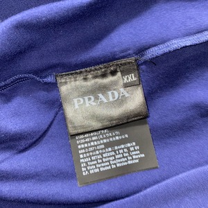 PRADA nylon switching stretch tee