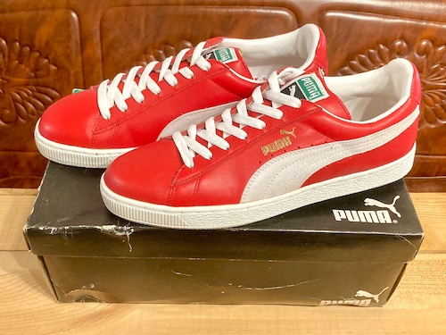 PUMA（プーマ） BASKET（バスケット）レザー 赤/グレー 28cm 90s 241