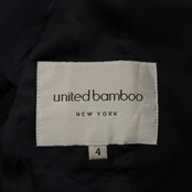 united bamboo ユナイテッドバンブー 2B テーラードジャケット サイズ 4 /ブラック/レディース/日本製