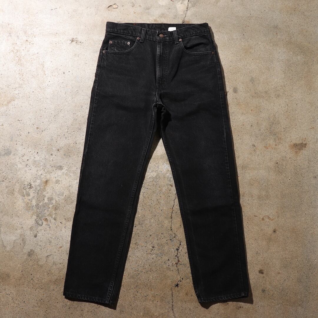 34×30 サルファー 米国製 505 ブラックデニムパンツ Levi’s