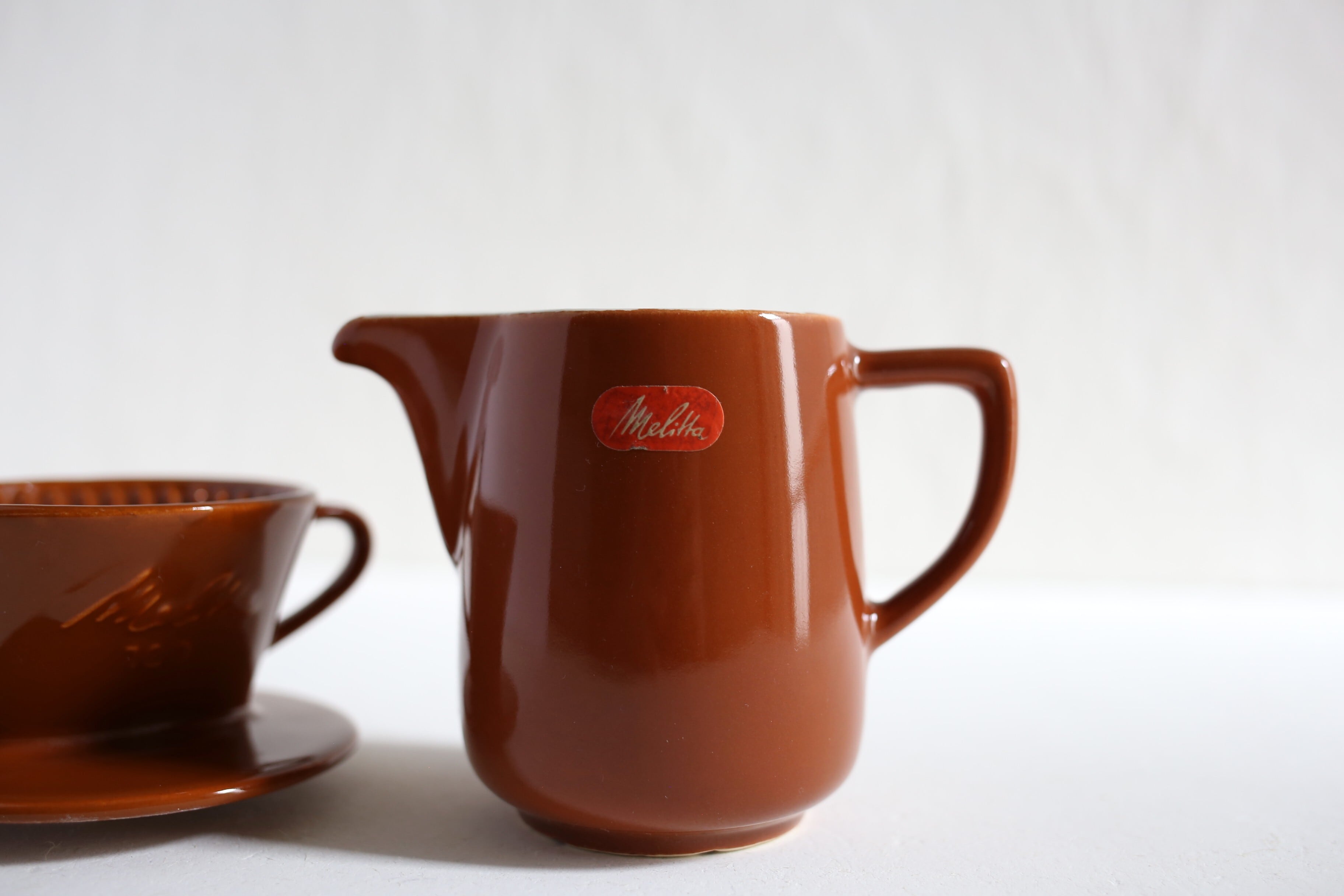 ドイツ ヴィンテージ Melitta メリタ 陶器 ポット＆ドリッパー セット