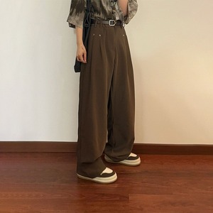 ECOK茶色系スラックスパンツ