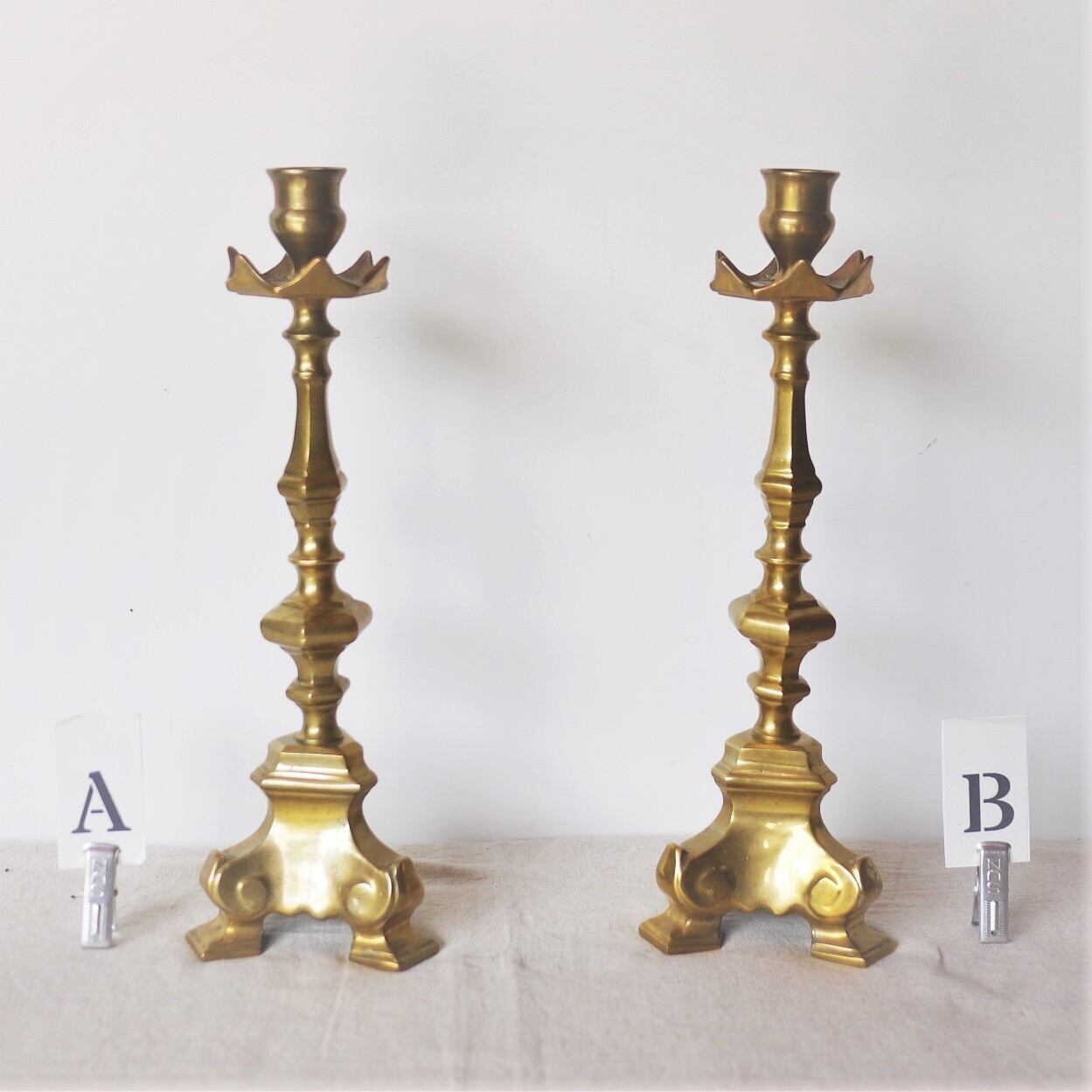 真鍮燭台 バロック様式キャンドルホルダー ドイツ | こりすのパン屋