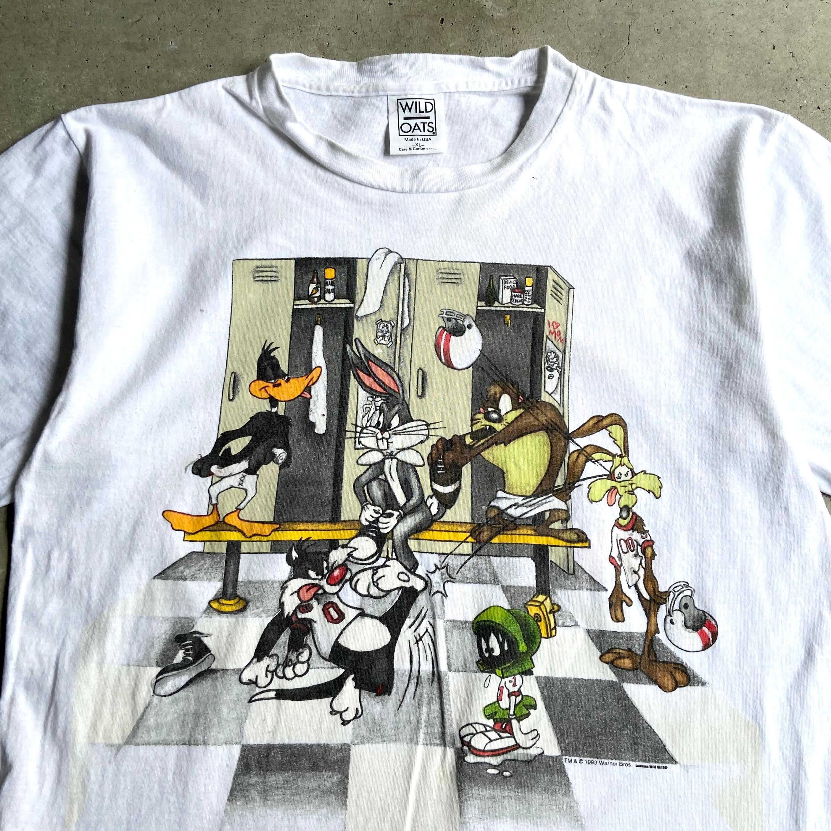 90年代 USA製 ルーニーテューンズ キャラクタープリントTシャツ ...