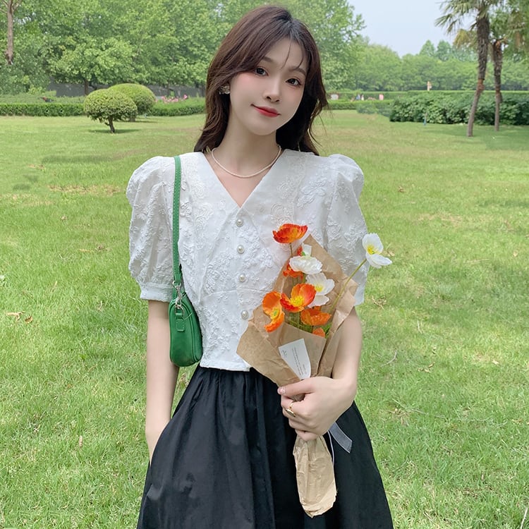 スカート サマースタイルスタンダードシャツ ショート レトロ 夏物 1号婦人11542983806