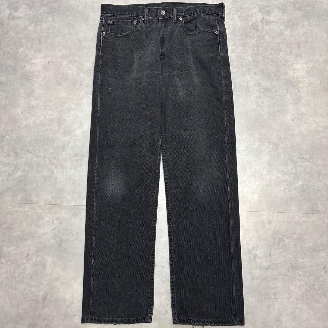 リーバイス505 Levis W34 ブラックデニム 黒 古着 21088