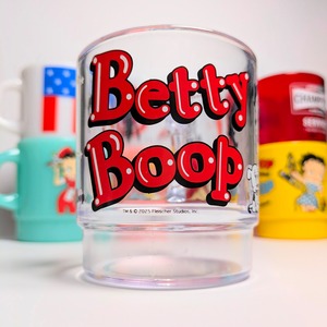 【 STACKING MUG / スタッキングマグ   積み重ねられるマグ  】 Betty Boop（ ベティ ブープ ） / 『 I'm a BOOP 』 / クリア 〚アメリカン雑貨 アメトイ〛