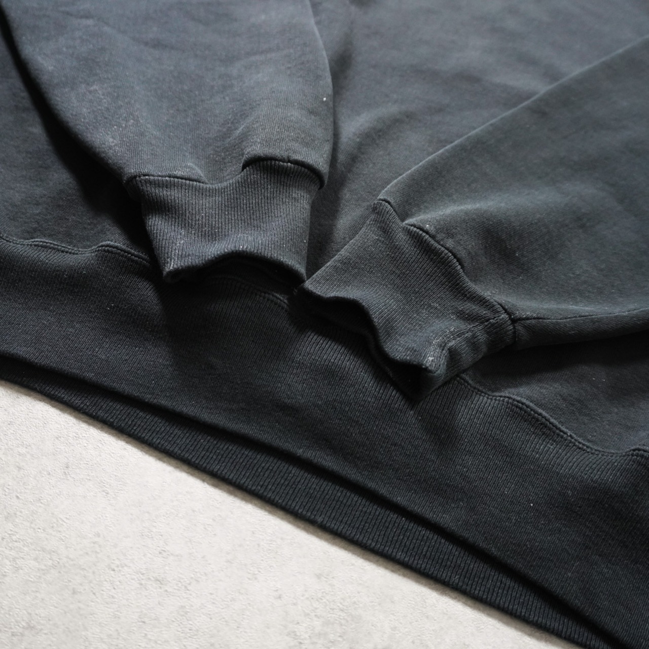 90s Russell Athletic sweatshirt solid black XXL 古着 - 8