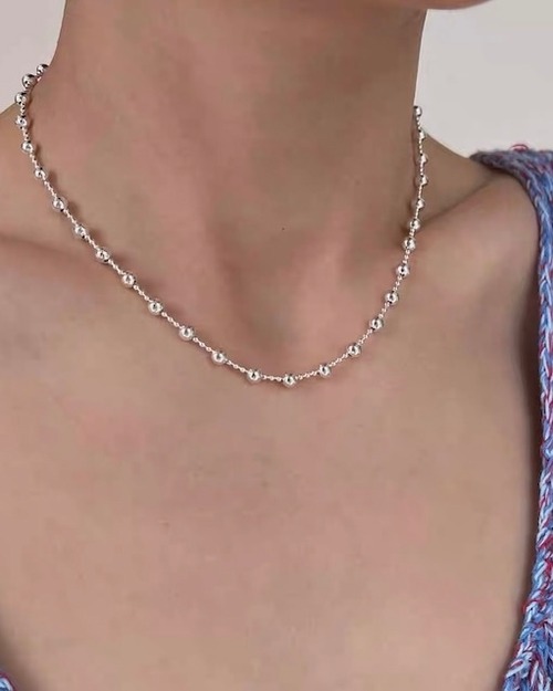 S925 Ball necklace (N222)