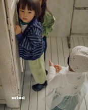 韓国子供服 / 26Autumn / 〖取寄〗By MiMi / ナウボーダーパーカー / キッズ服 / ジュニア服*XS~XXL*