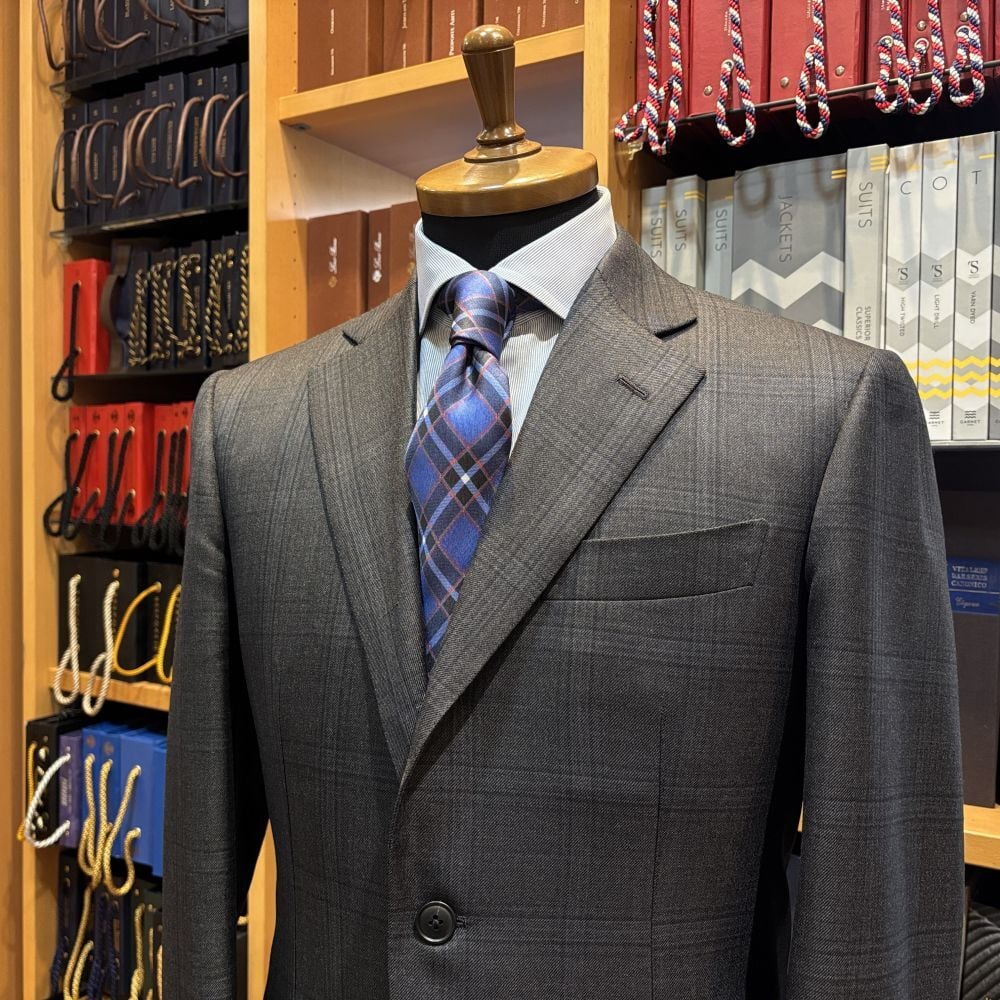 神戸タータン シルクプリントネクタイ | Tailor Ishida, Kobe