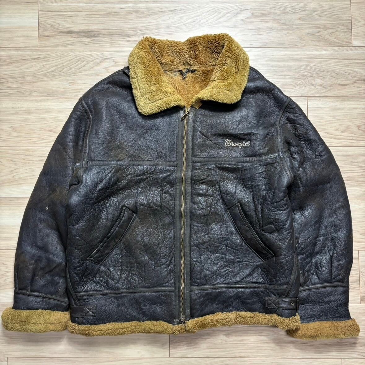 Wrangler ラングラー type B-3 ムートンジャケット レザージャケット No.946