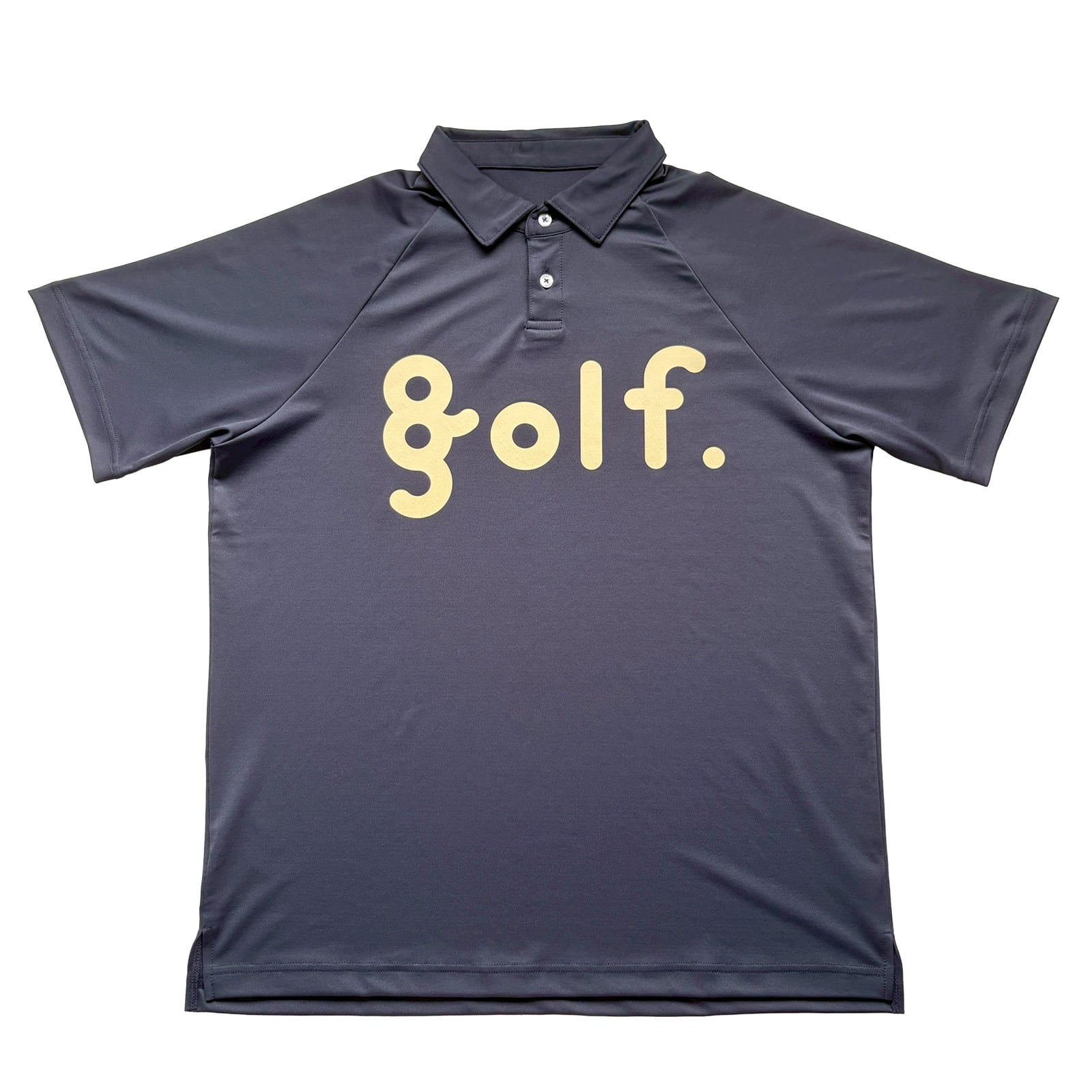 LOGO PRINT POLO SHIRT -DARK NAVY-