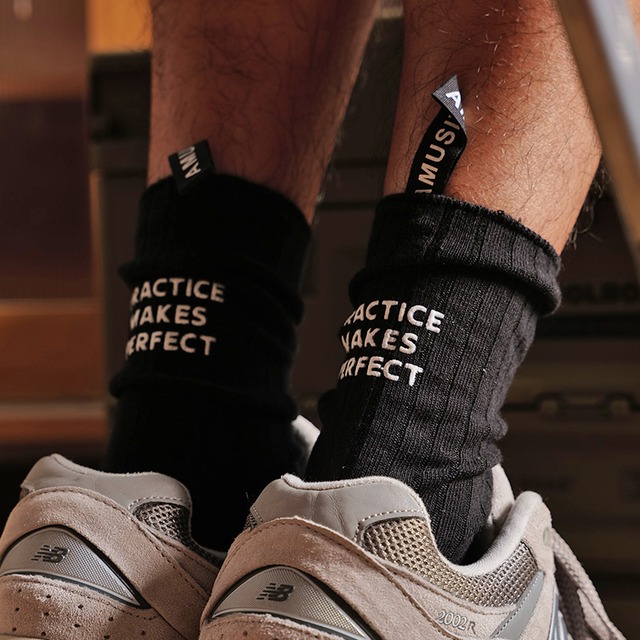 【3足セット】Practice Makes Perfect Socks （プラクティス メイクス パーフェクト ソックス）
