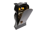 MECHANICAL WOODEN OWL CLOCK(Turning-Eyes, Black Forest)
