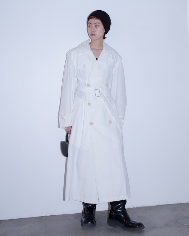 1990s Ralph Lauren - typewriter cotton trench coat