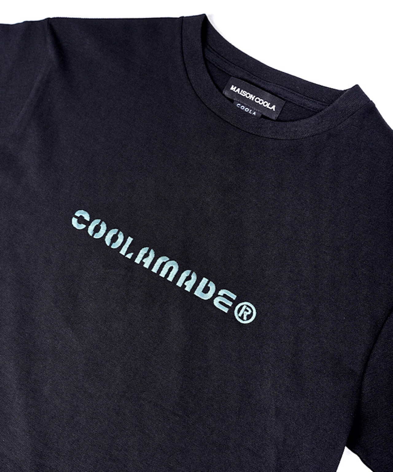【直営限定ITEM】COOLA MADE®エンブロイダリーベーシックTシャツ (BLACK) CQ-47068H