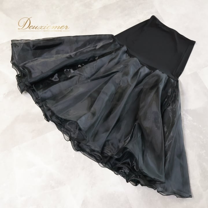 社交ダンス 衣装 スカート ペチコート タカダンス TAKA DANCE ブラック