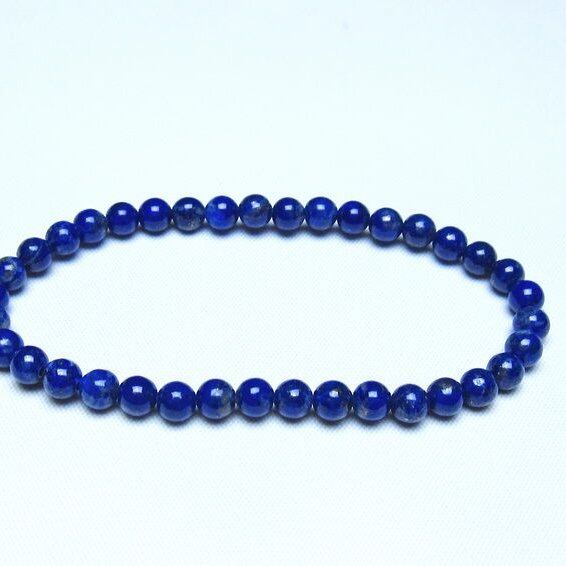 ラピスラズリ ブレスレット 5mm 一点物 メール便可 [M便 1/10] 111-48320