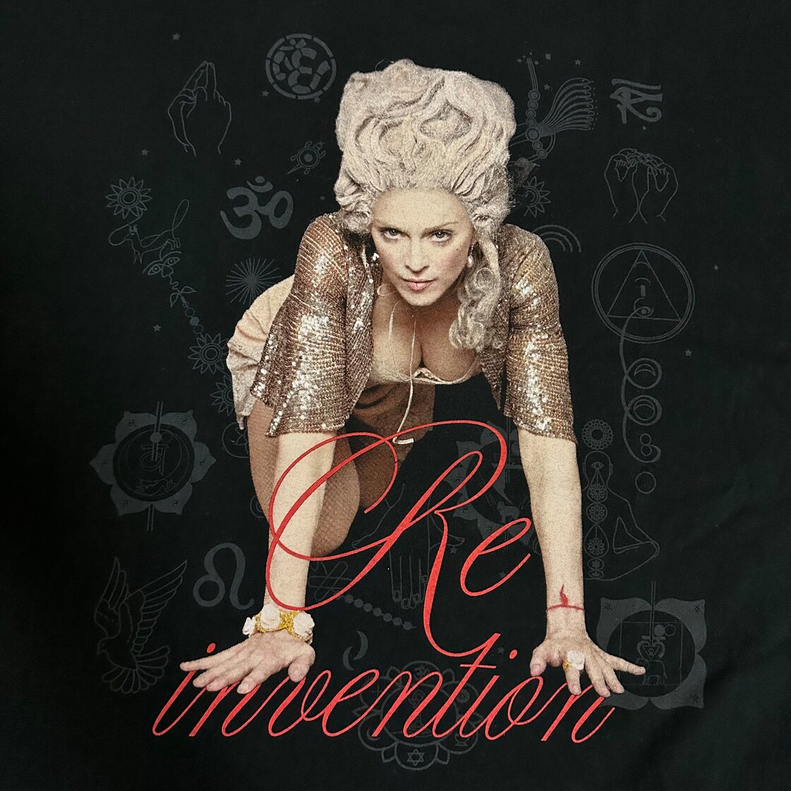 MADONNA マドンナ 2004 Re-Invention World Tour Tシャツ ブラック XL 