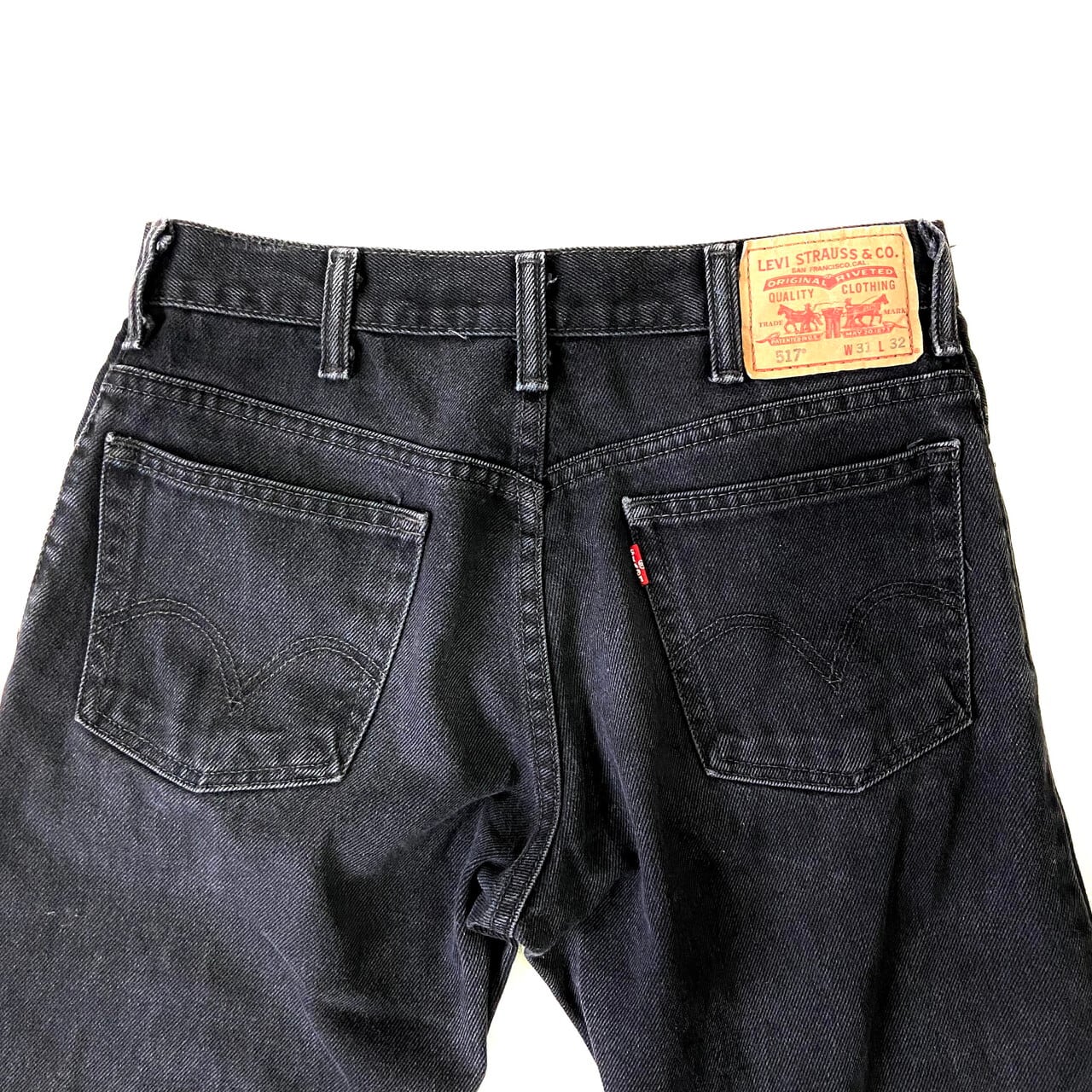 ブラックジーンズ フレアデニムパンツlevi'sリーバイス517 00s Y2K