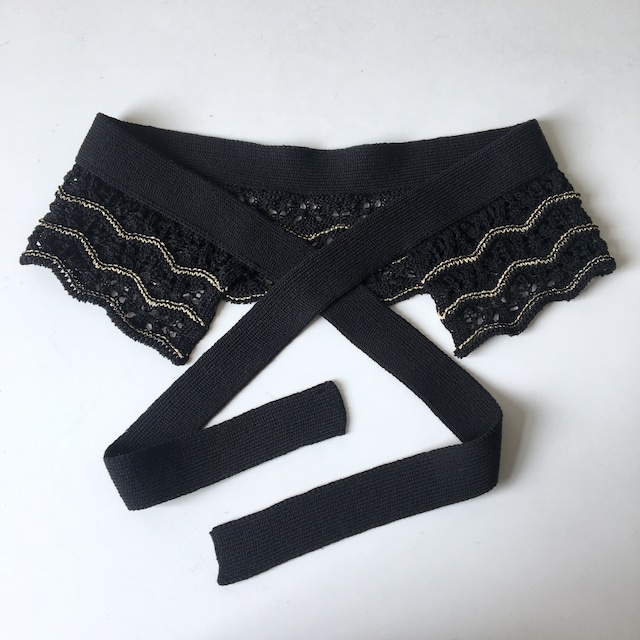 YUKISHIMANE Waving Lace Knit belt