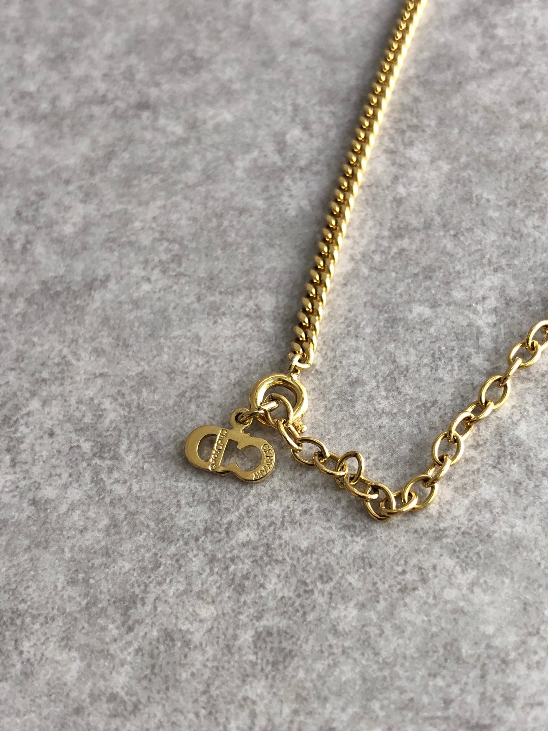 Christian Dior クリスチャン ディオール ネックレス ゴールド DIOR