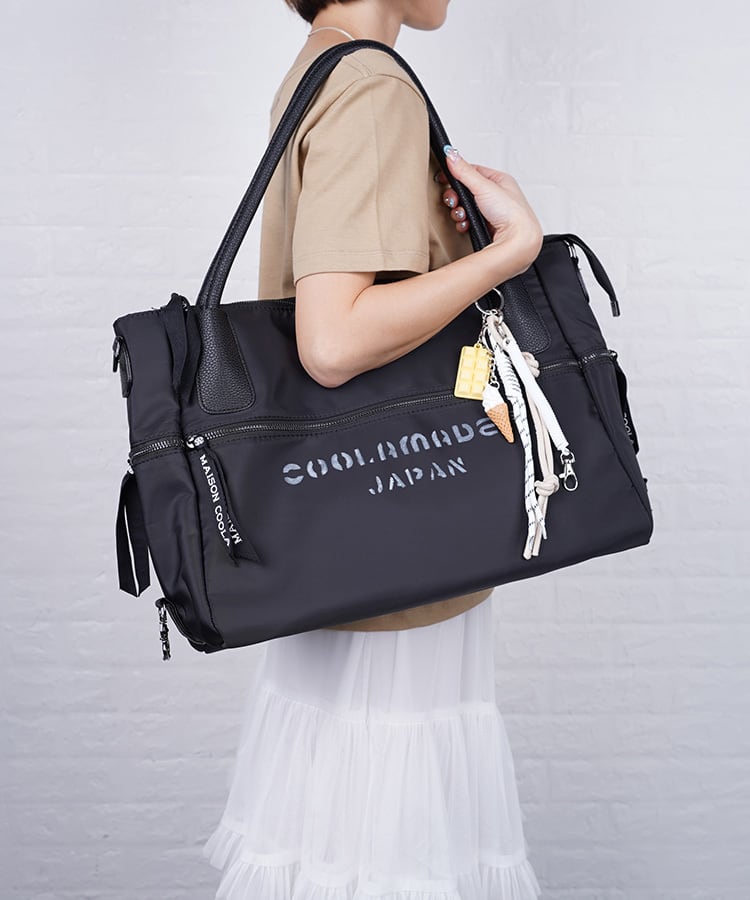 BLACK NYLON BAG | COOLA | クーラ