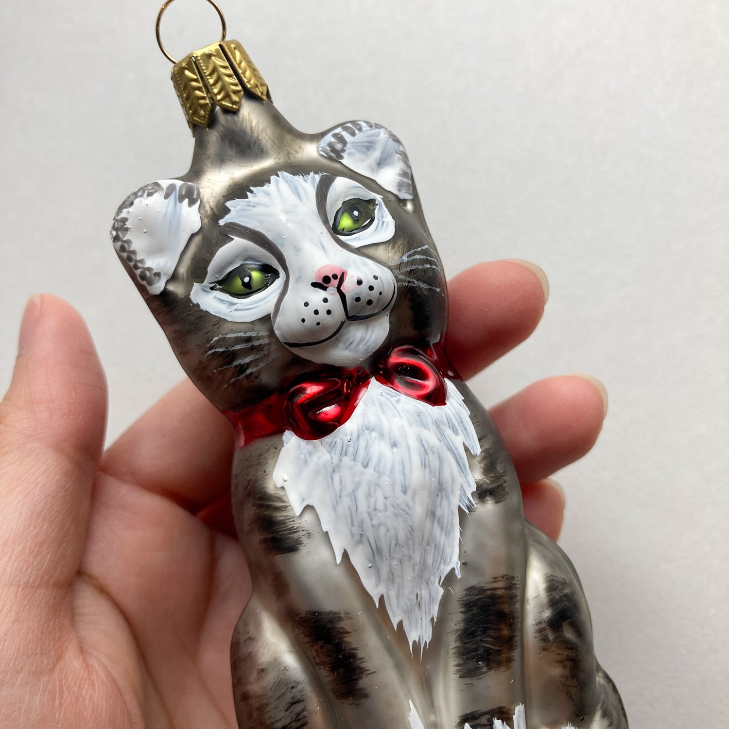 再入荷〉猫のドイツ製ガラスオーナメント | Dua-アクセサリーパーツ