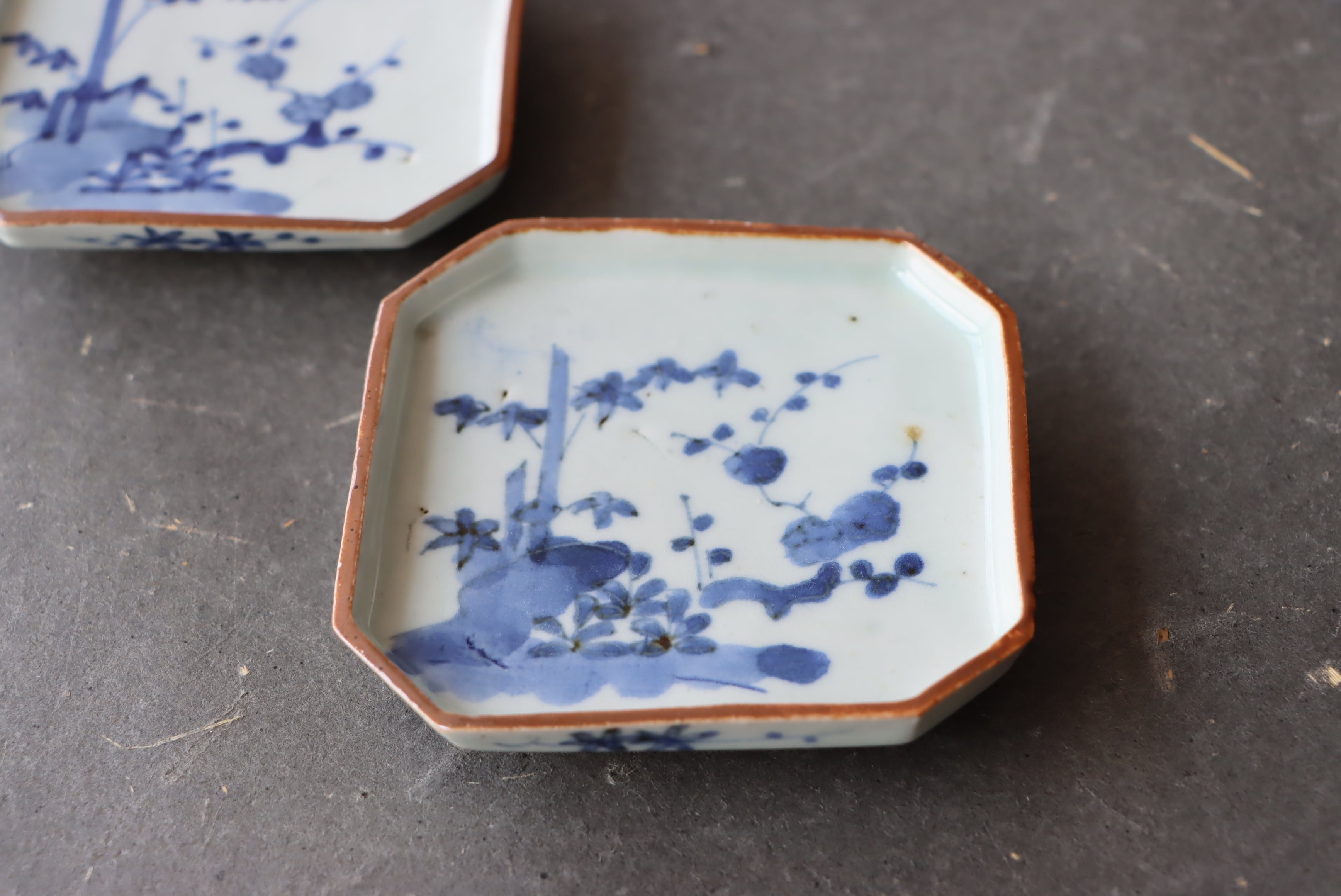 s414b 古伊万里 色絵 豆皿 5枚 豆皿/small plate less than 10cm | (有)新原美術