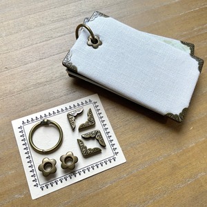 金具パーツセット 布張りカードホルダー