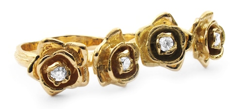 Double Rose Ring 18K Gold with Diamonds SofferAri ソファーアリ日本代理店  Katharine McPhee キャサリンマクフィ 着用