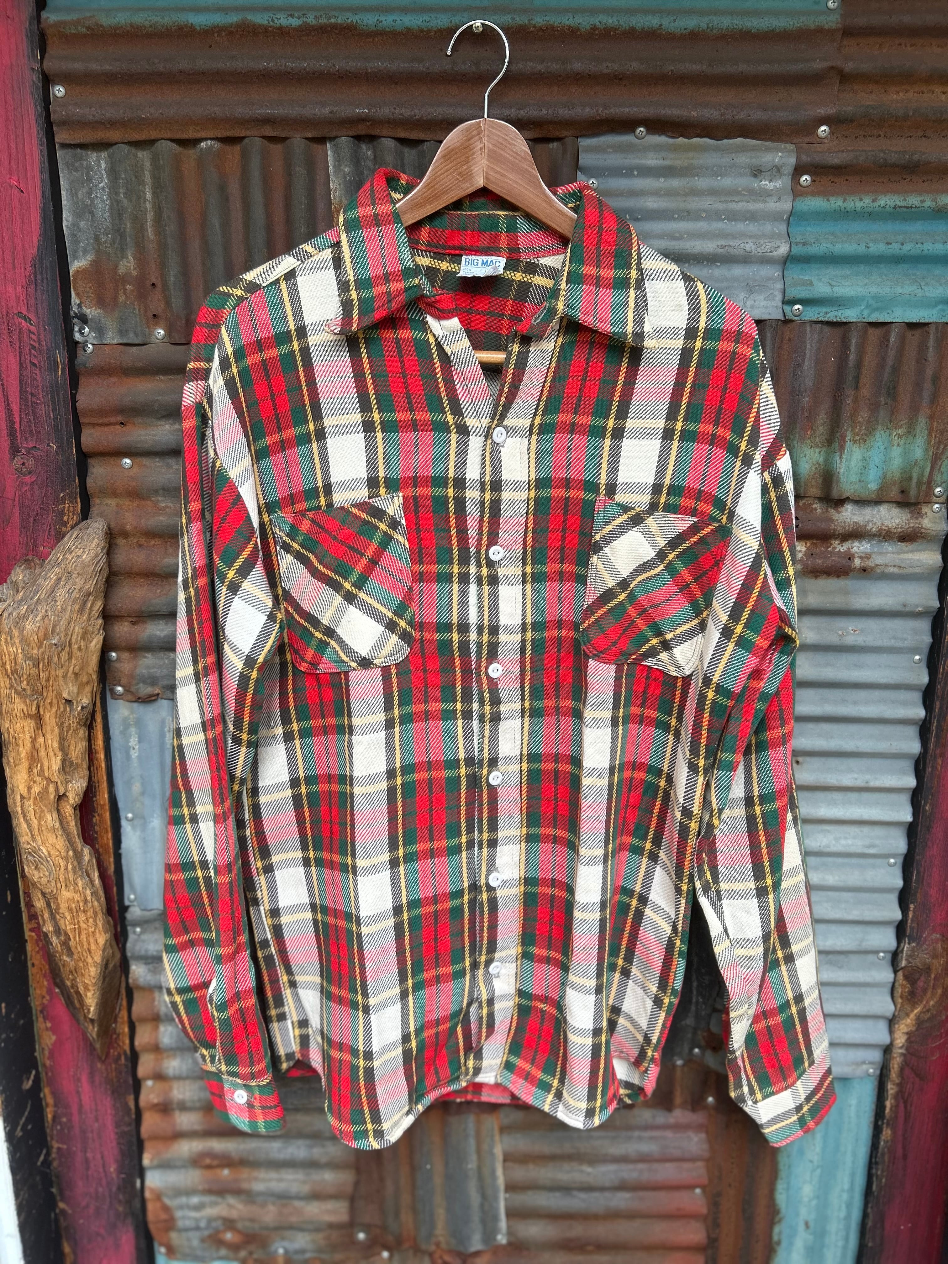 VINTAGE 70's BIGMAC FLANNEL SHIRT  (beady clothing)