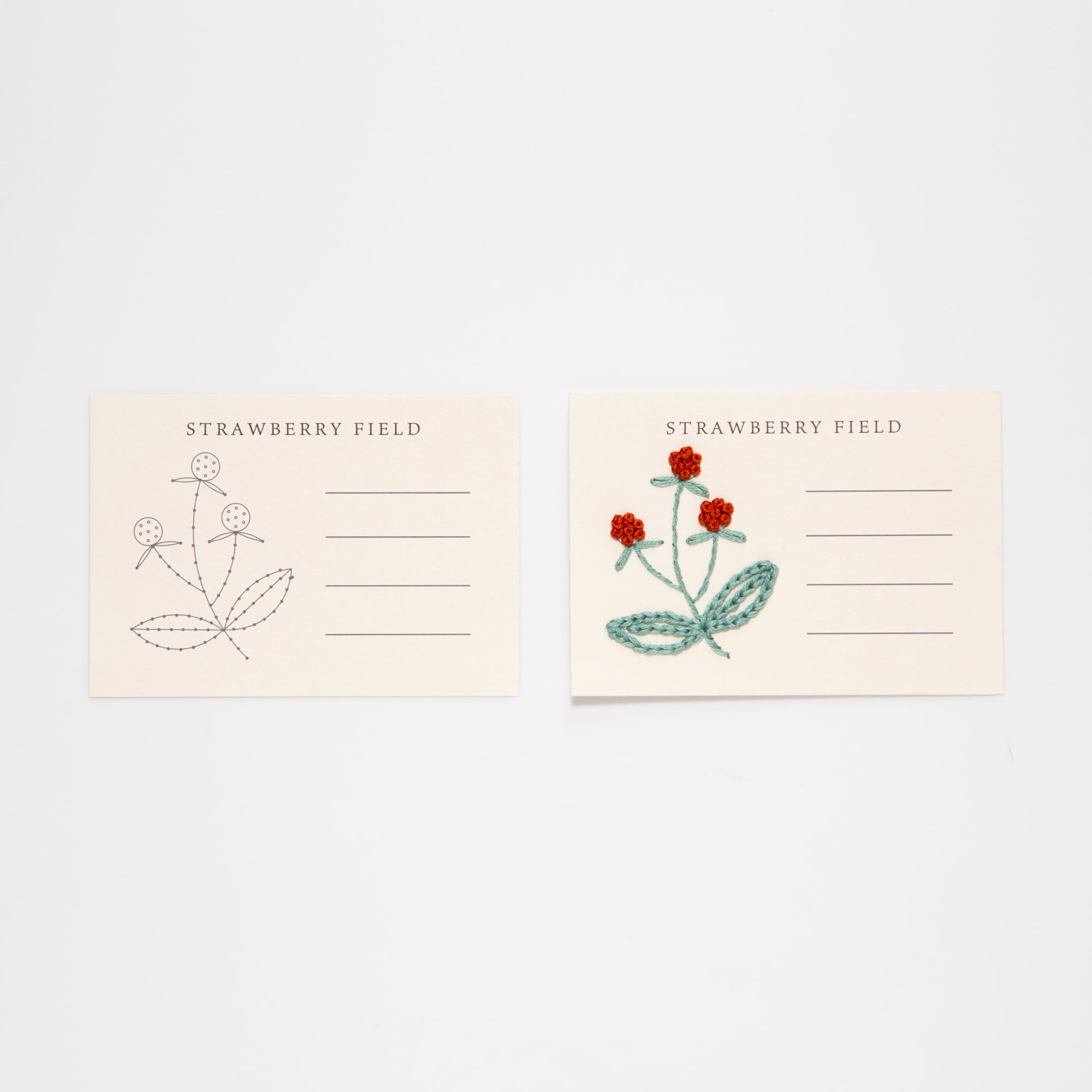 紙刺繍ミニカードキット｜FLOWER Ⅱ | Net store アンナとラパン