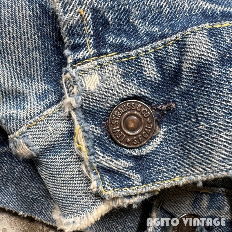 Levi's デニムジャケット USA製 新品タグ付き LEVI'S 558XX DENIM JACKET 60S 「ロング丈モデル、表記38」｜SAFARI