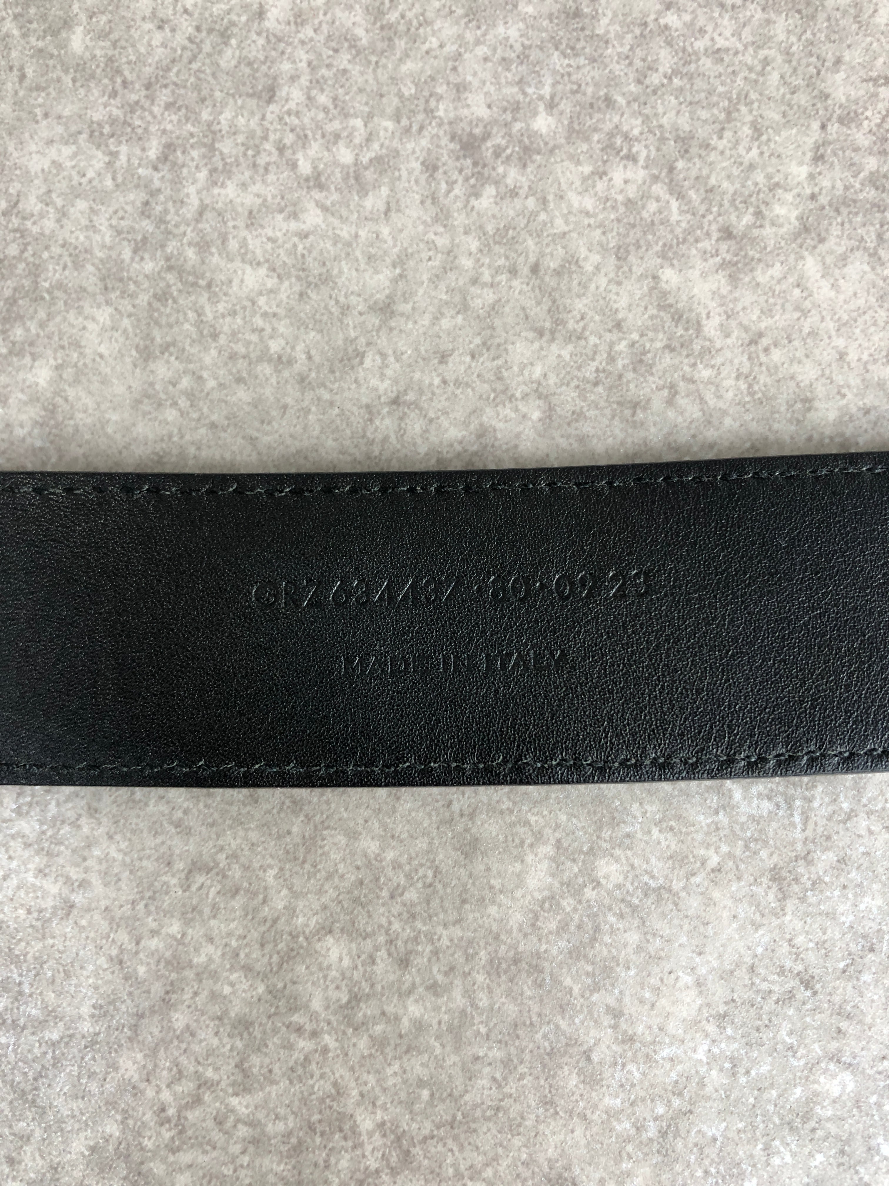Yves Saint Laurent イヴ・サンローラン ベルト ブラック YSL レザー