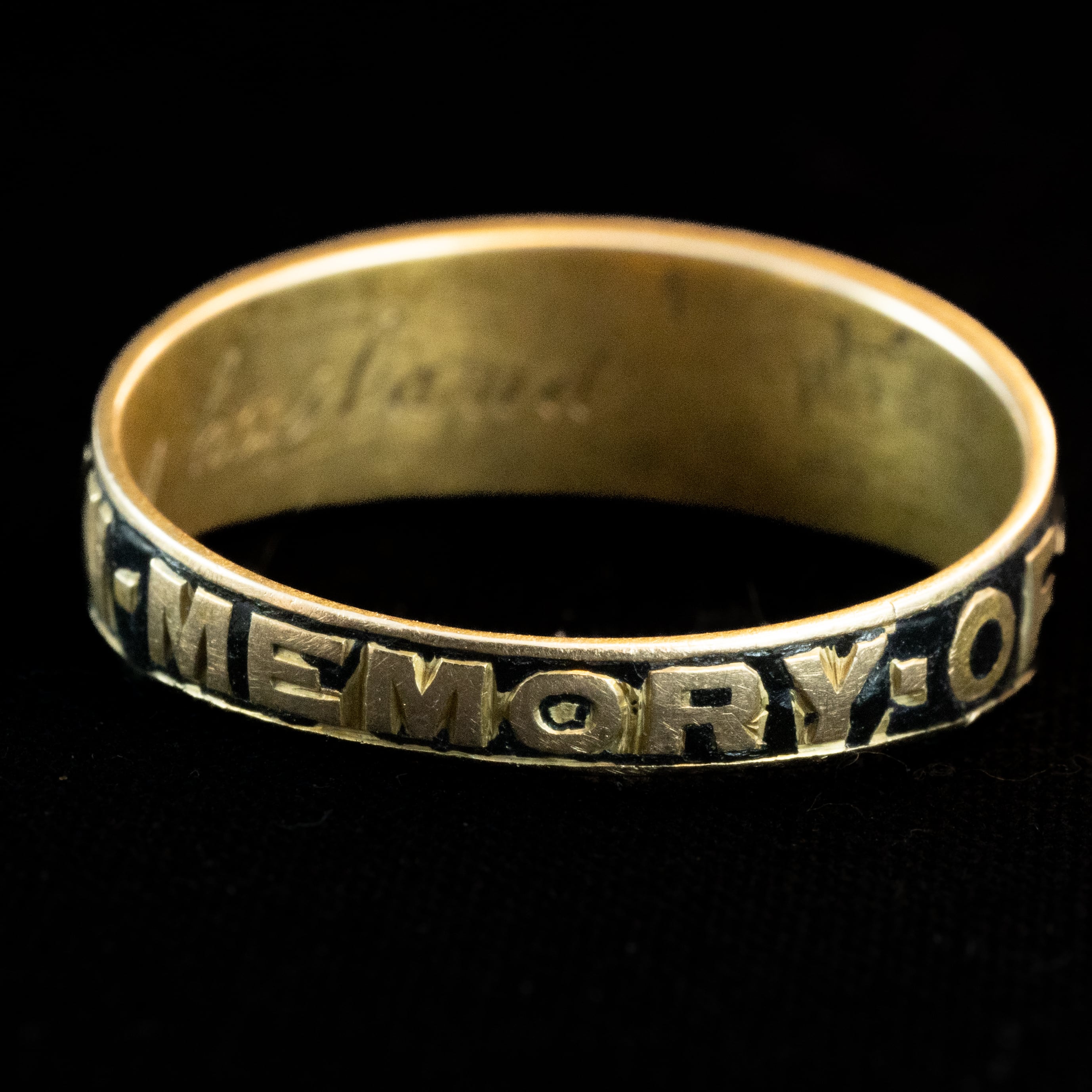 イギリス アンティークリング（モーニングリング） 1892年 My loving