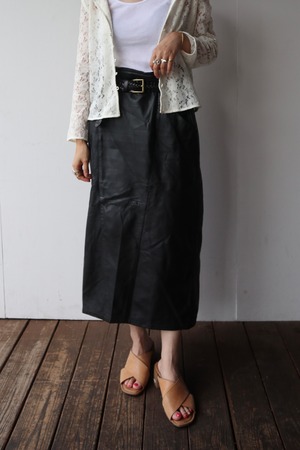 leather tight skirt