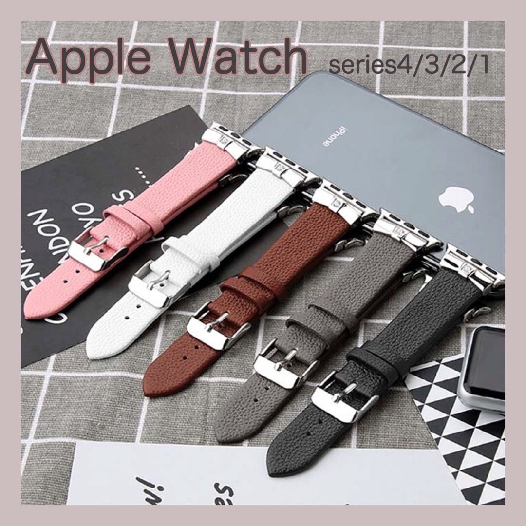 Apple Watch 交換バンド 皮革 ベルト 上品 アップルウォッチ 38mm/42mm