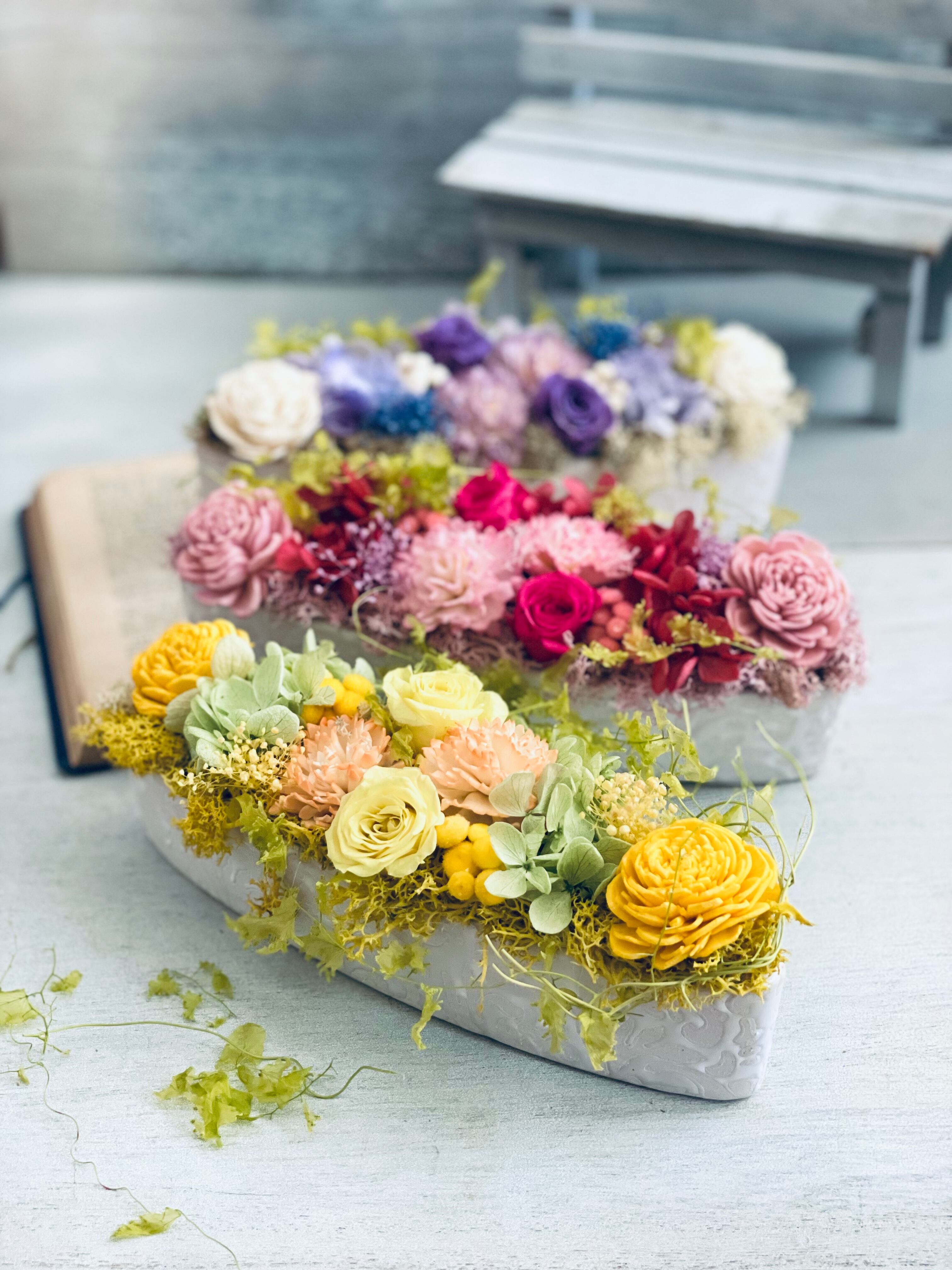 退職祝い 開店祝い 結婚祝い 還暦祝い プリザーブドフラワー フラワー