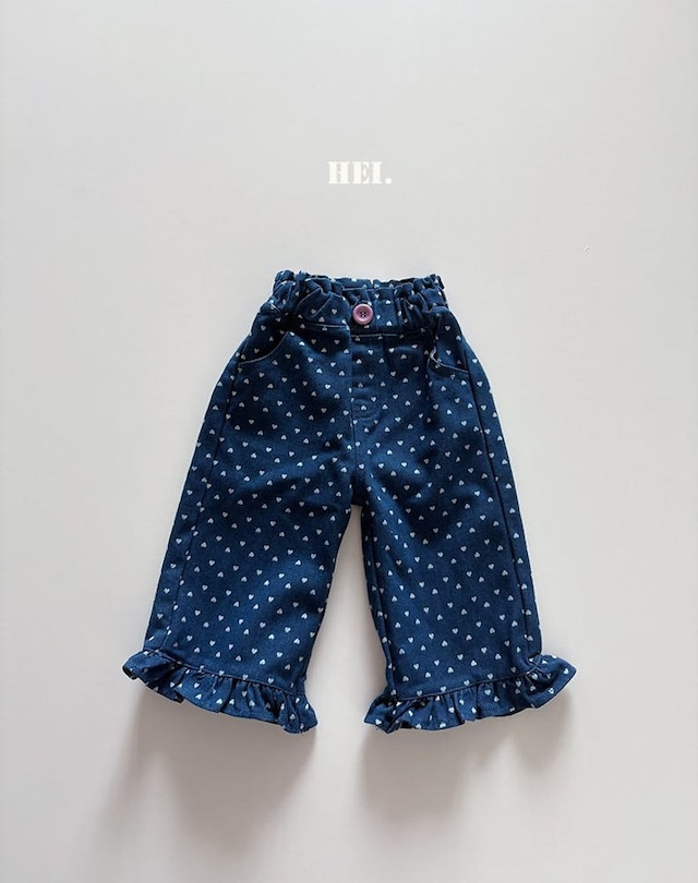 【取寄】hei|frill denim|フリルデニム|XS-XL|kids|26 autumn